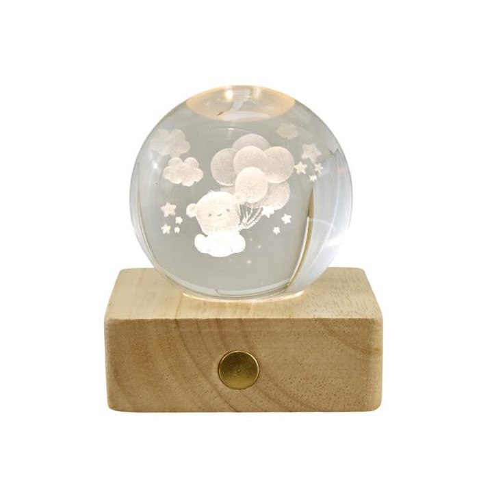 LAMPADA GLOBO ORSETTO PC. GIFTBOX 6X6X8